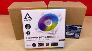 Arctic P12 PWM PST A-RGB 0dB White - Unboxing Single Fan & Value Pack