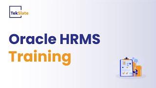 Oracle HRMS Training  Oracle HRMS Online Certification Course  HRMS Demo Video - TekSlate