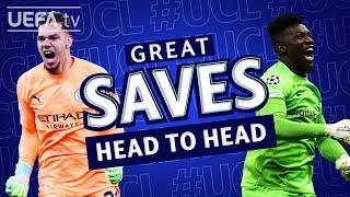  EDERSON ONANA  Amazing saves from the #UCL finalists goalkeepers