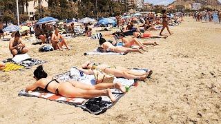 ️️Beach Walk 4K in Alicante Spain Discover Costa Blanca Beaches ️