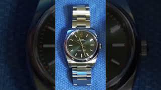 Oyster Perpetual 114200 Green Dial