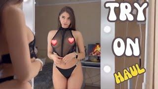 See Through Try On Haul   Transparent Clothes