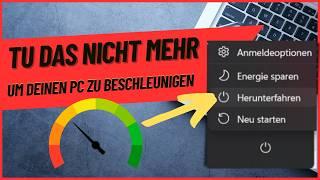 Warum Herunterfahren Deinen PC Langsamer Macht – Nutze Diese Funktion Stattdessen