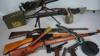 WW2 Toy Gun Weapon - MG42-Luger P08-Colt M1911-M1 Thompson-Airsoft Gun-Realistic Toy Guns Collection