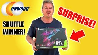 Surprising My Brother With a Gigabyte Aorus Master RTX 3080 Ti GPU - How to Win Newegg Shuffle GPU