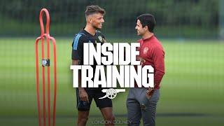 INSIDE TRAINING  First day back for pre-season at London Colney