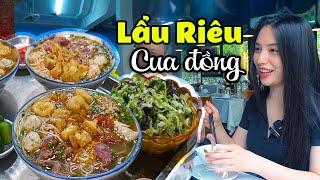 Việt Food  Em Ngọc Ăn Bún Riêu Lẩu Riêu Cua Đồng Tấm Tắc Khen Ngon