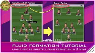 PES 2019  How to Make a Fluid Formation in under 3 minutes  Quick & Easy Tutorial