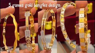 5 Grams gold bangle designs with price  Simple  Gold Bangles Designs 2024