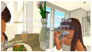  my 7am productive morning routine  bloxburg roleplay 