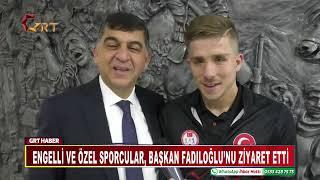 Engelli Ve Özel Sporcular Başkan Fadıloğlu’nu Ziyaret Etti