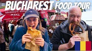 The Most EPIC ROMANIAN FOOD TOUR in BUCHAREST  Local Markets + Street Food Romania