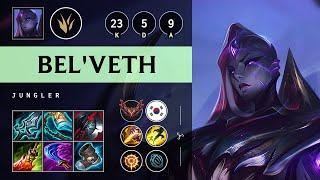 BelVeth Jungle vs Evelynn Quadra Kill Legendary - KR Grandmaster Patch 14.15