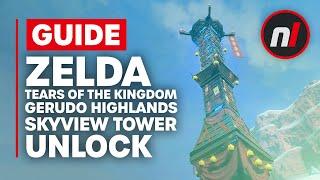 How to Unlock Gerudo Highlands Skyview Tower in Zelda Tears of the Kingdom