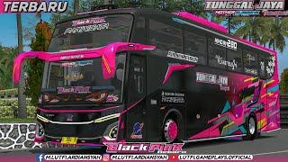 UPDATE. Livery Tunggal Jaya Black Pink  Mod JB5 Spesial Black Pink  Mod Bussid Terbaru V4.3.1