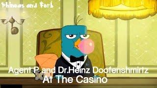 Agent P and Dr Doofenshmirtz At The Casino Scene