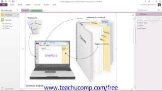 OneNote 2013 Tutorial The OneNote Environment Microsoft Training Lesson 1.1