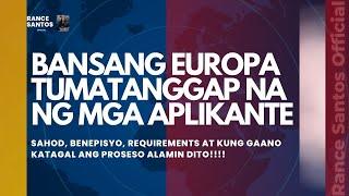EUROPEAN COUNTRIES ARE NOW HIRING FOR FILIPINO PEOPLE 2023