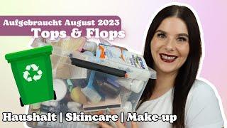 Aufgebraucht August 2023  Haushalt  Skincare  Make-up Review Tops & Flops  Schikitas Place