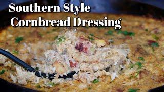 How To Make Southern Style Cornbread Dressing With Chicken  Cornbread Stuffing