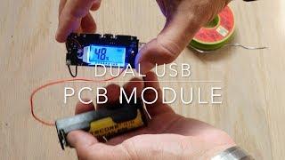 Dual USB 18650 PCB power module 5V