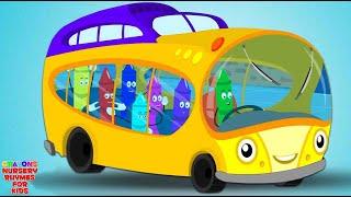 Wheels on the Bus - Crayons Nursery Rhymes & Baby Songs