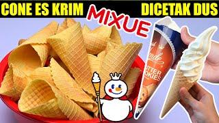 Cone Es Krim Ala Mixue  Ice Cream Cone Renyah