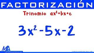 Factorización Trinomio de la forma ax2+bx+c  Paso a paso