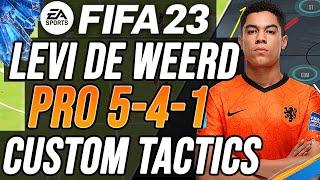 PRO CHAMPION LEVIS 5-4-1 CUSTOM TACTICS & INSTRUCTIONS - FIFA 23