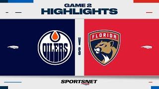 Stanley Cup Final Game 2 Highlights  Oilers vs. Panthers - June 10 2024