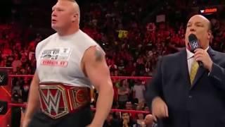 The Shield attacks Brock Lesnar Raw Oct. 16 2017