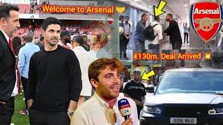 ARSENAL TRANSFER ROMANO CONFIRMS FIRST DEAL ANNOUNCED €130M. STRIKER  IS OFFICIALLY DONE