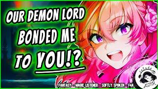 Demon Bound to a Cute Warlock Girl  ASMR RP Strangers to Lovers F4A Kissing Fun Magic