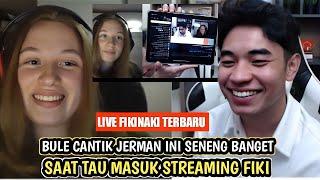 Bule cantik Jerman ini senang banget bisa masuk live Fiki Naki - Ome TV Fiki Naki