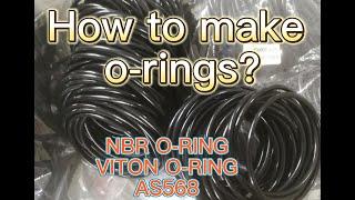 How to make rubber O-ring ?AS568 oringNBR O-Ring VITON O-ring #oring #chinafactory #seal #NBR