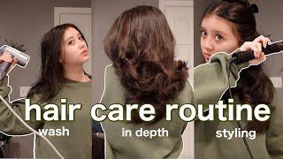 HAIRCARE ROUTINE + HOW I STYLE MY HAIR⭐️