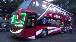 strobo bus tingkat doble decker dari agra mas jetbus 2