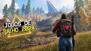 TOP 10 JOGOS que SAEM em JULHO de 2024 PS4 PS5 XBOX SWITCH e PC