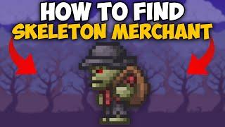 Terraria How To Find Skeleton Merchant  Terraria Skeleton Merchant 1.4.4.9