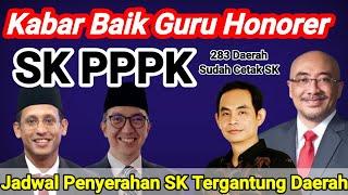 UPDATE SK PPPK Tahap 1 Jadwal Penyerahan SK Tergantung Daerah yang Sudah Cetak SK Mencapai 100%