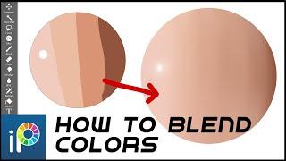 How to blend colors IBISPAINT X #SHORTS