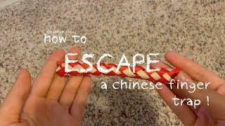 how to escape a chinese finger trap   aefilm