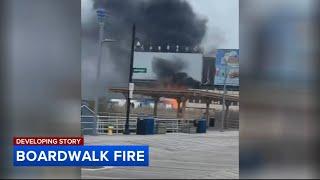 Firefighters battle 3-alarm blaze on Atlantic City boardwalk  Heres what we know