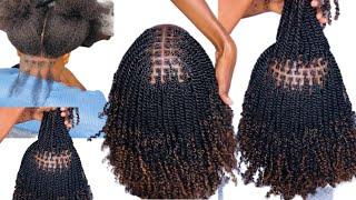 How to micro twist using Afro bulk & Jerry human hair #microbraid #minitwist #microtwists #twist