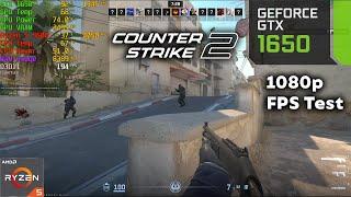 Counter Strike 2 GTX 1650 + Ryzen 3600 FPS Test in 2024