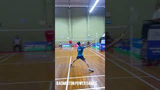 wow good reach  #badminton