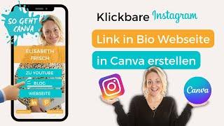 Erstelle eine Bio Link Webseite für Instagram mit Canva in unter 20 Minuten  Canva-Tutorial