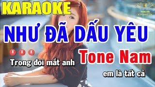 Karaoke Như Đã Dấu Yêu Tone Nam Nhạc Sống  Trọng Hiếu