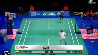 Swiss Open 2022  Battle of Kings India Kidambi Srikanth vs Denmark Anders Antonsen