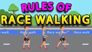 Rules For Race Walking  Race Walking Rules For Beginners  RACE WALKING